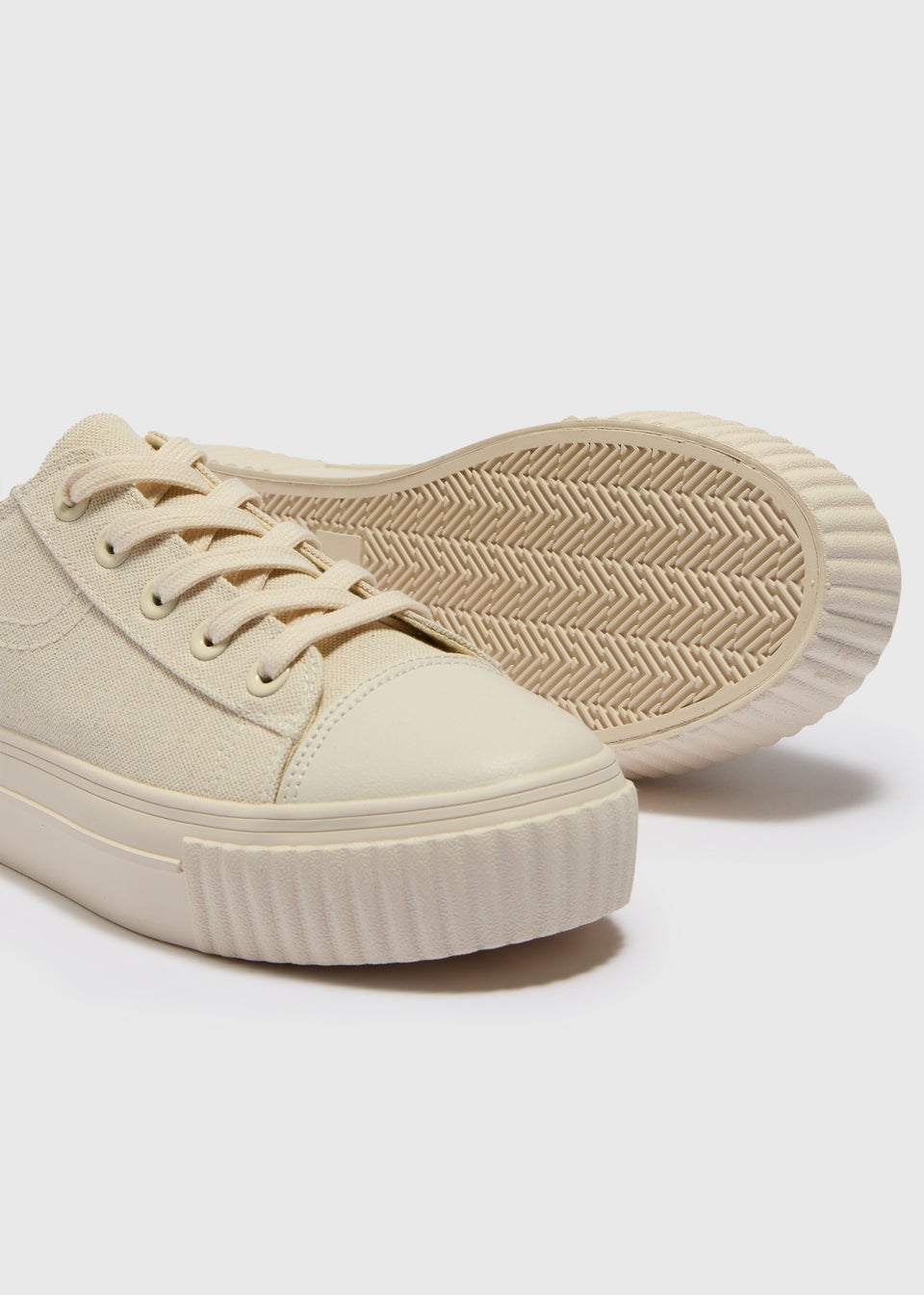 Linen Toe Cap Trainers