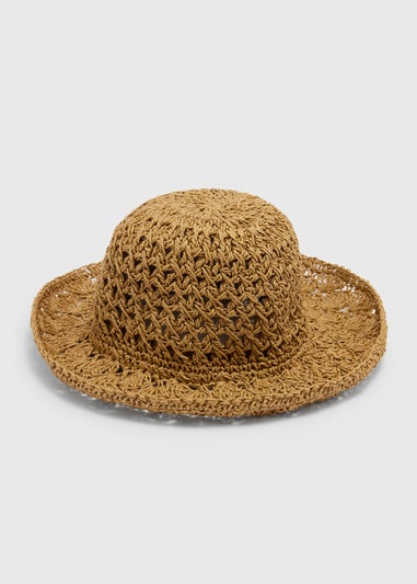 Natural Straw Bucket Hat