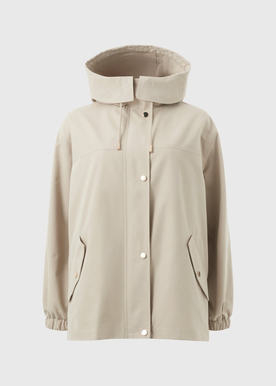 Beige Anorak Hooded Jacket