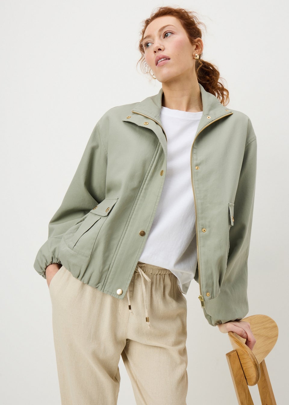 Sage Green Utility Jacket