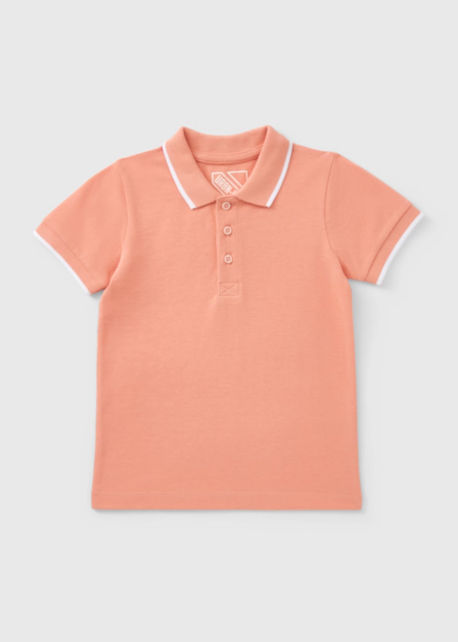 Boys Pink Casual Polo Top (1-7yrs)