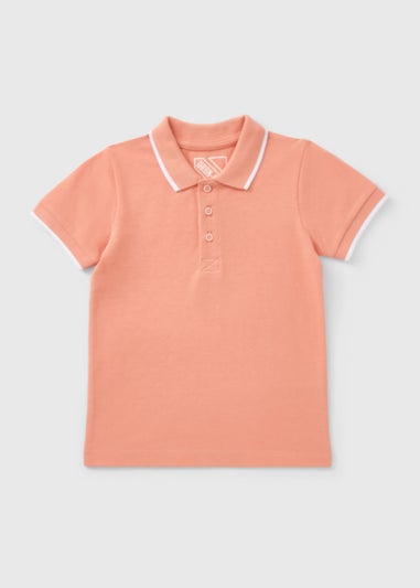Boys Pink Casual Polo Top (1-7yrs)