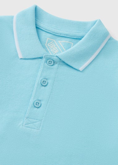 Boys Light Blue Casual Polo Top (1-7yrs)
