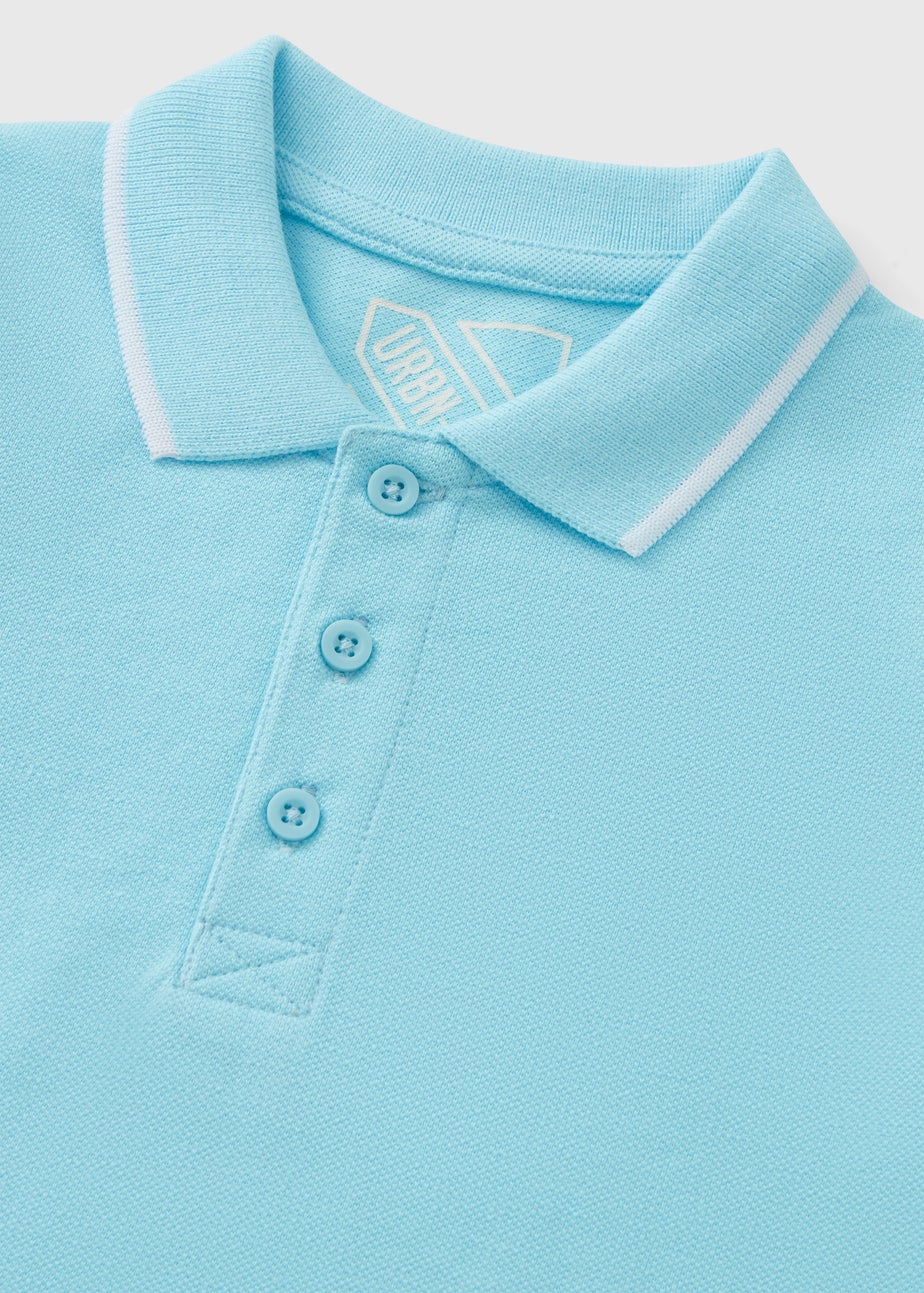 Boys Light Blue Casual Polo Top (1-7yrs)