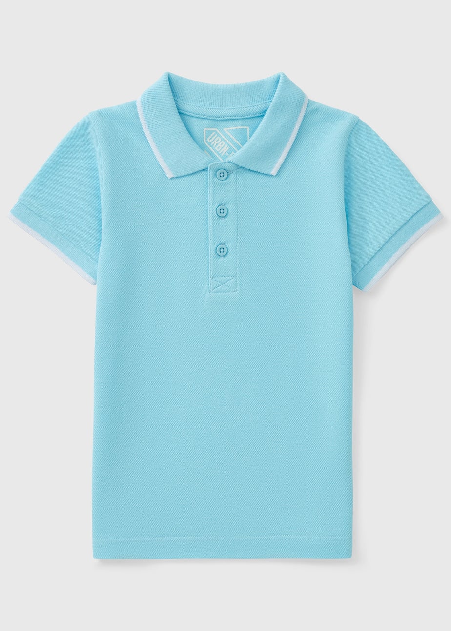 Boys Light Blue Casual Polo Top (1-7yrs)