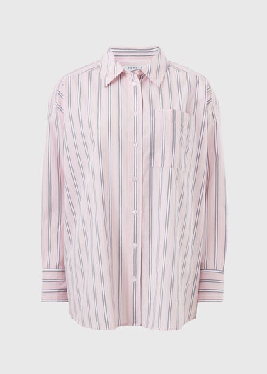 Pink Poplin Stripe Shirt