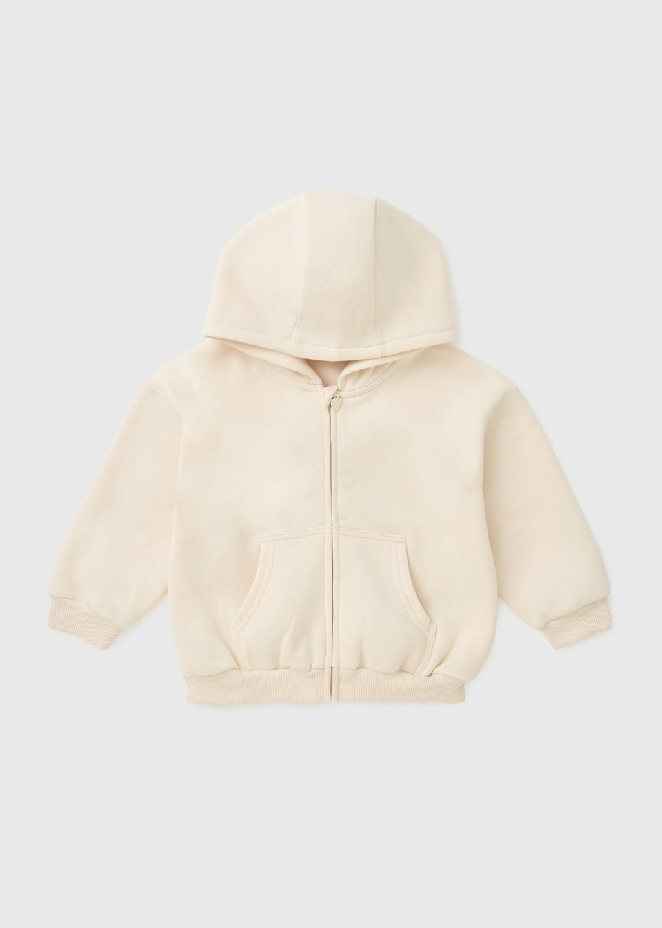 Girls Cream Zip Up Hoodie (1-7yrs)