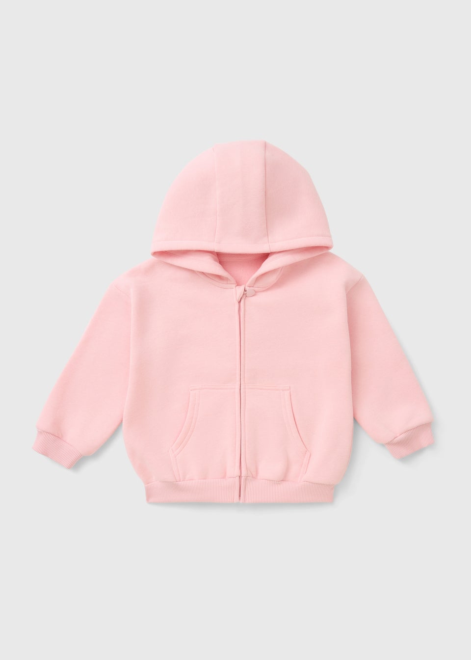 Girls Pink Zip Up Hoodie (1-7yrs)