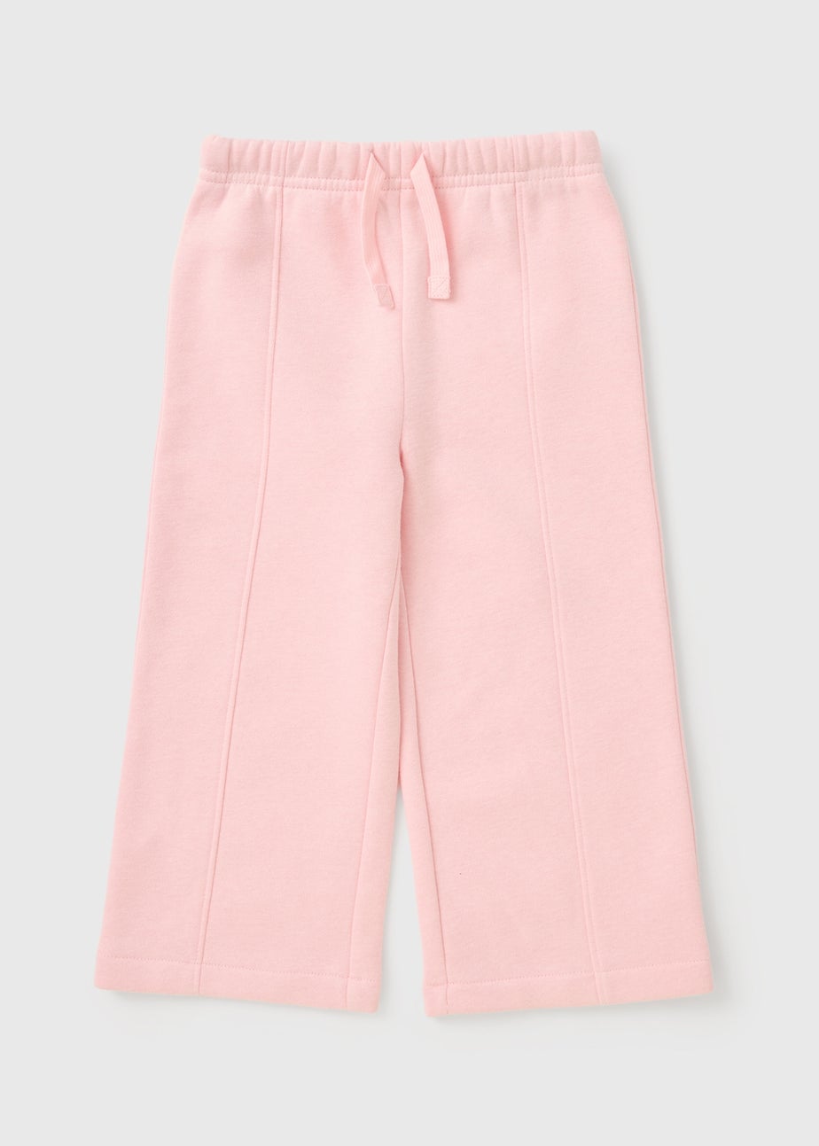 Girls Pink Wide Leg Jogging Bottoms (1-7yrs)