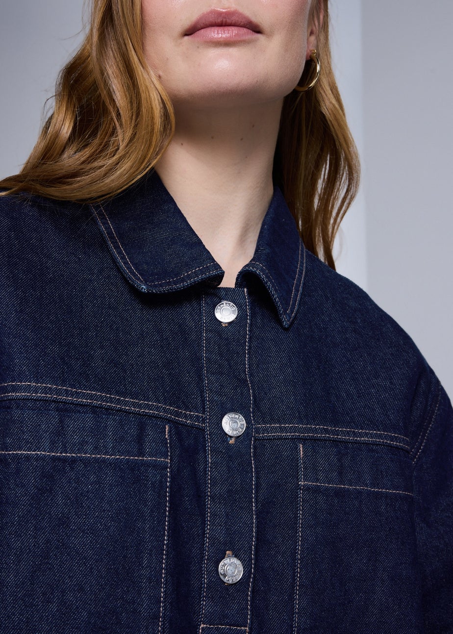 Denim Pocket Mini Dress