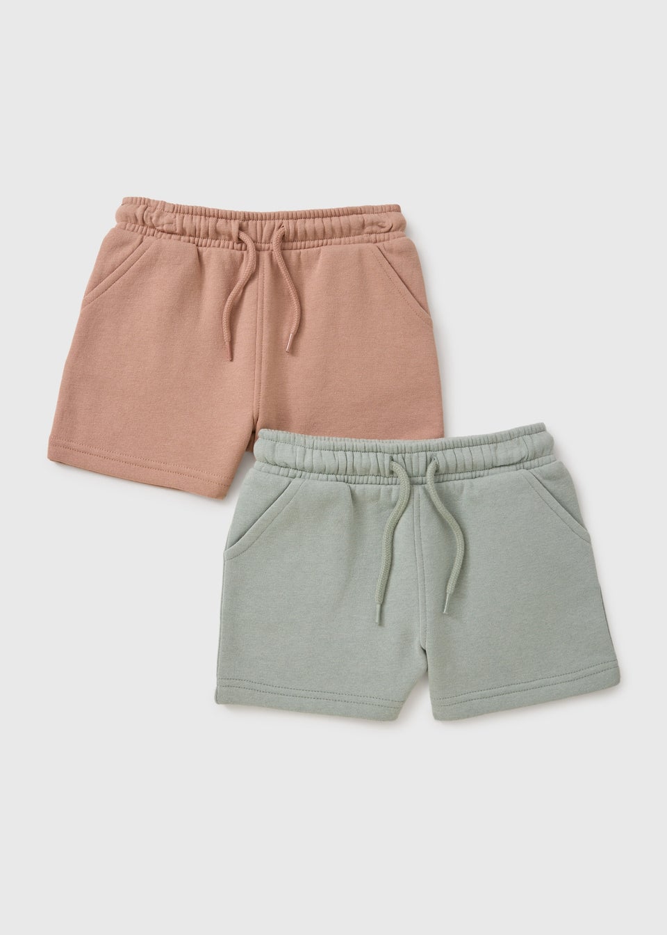 2 Pack Neutral Jogger Shorts (1-7yrs)
