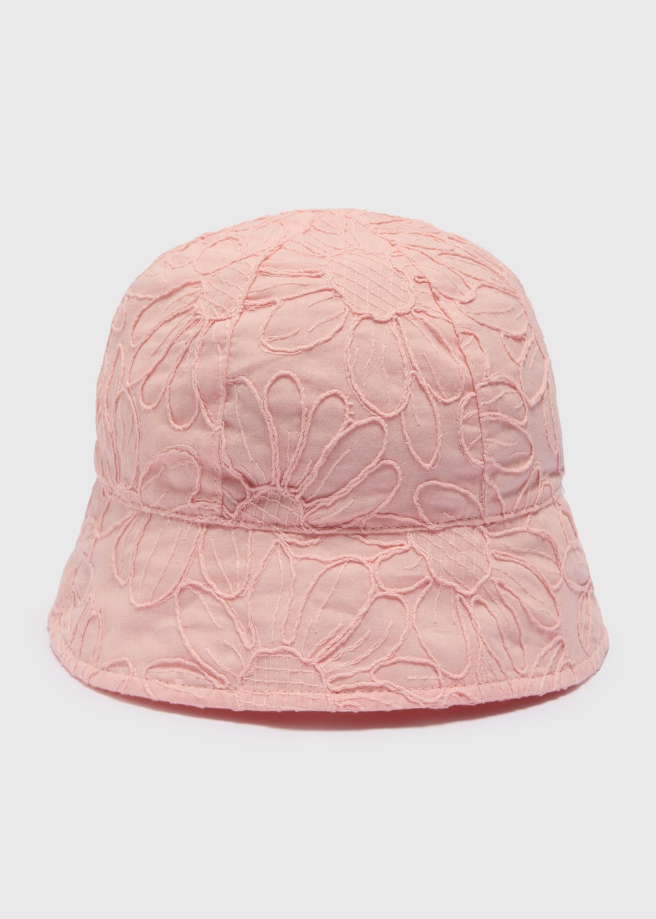 Baby Pink Floral Hat (Newborn-24mths)
