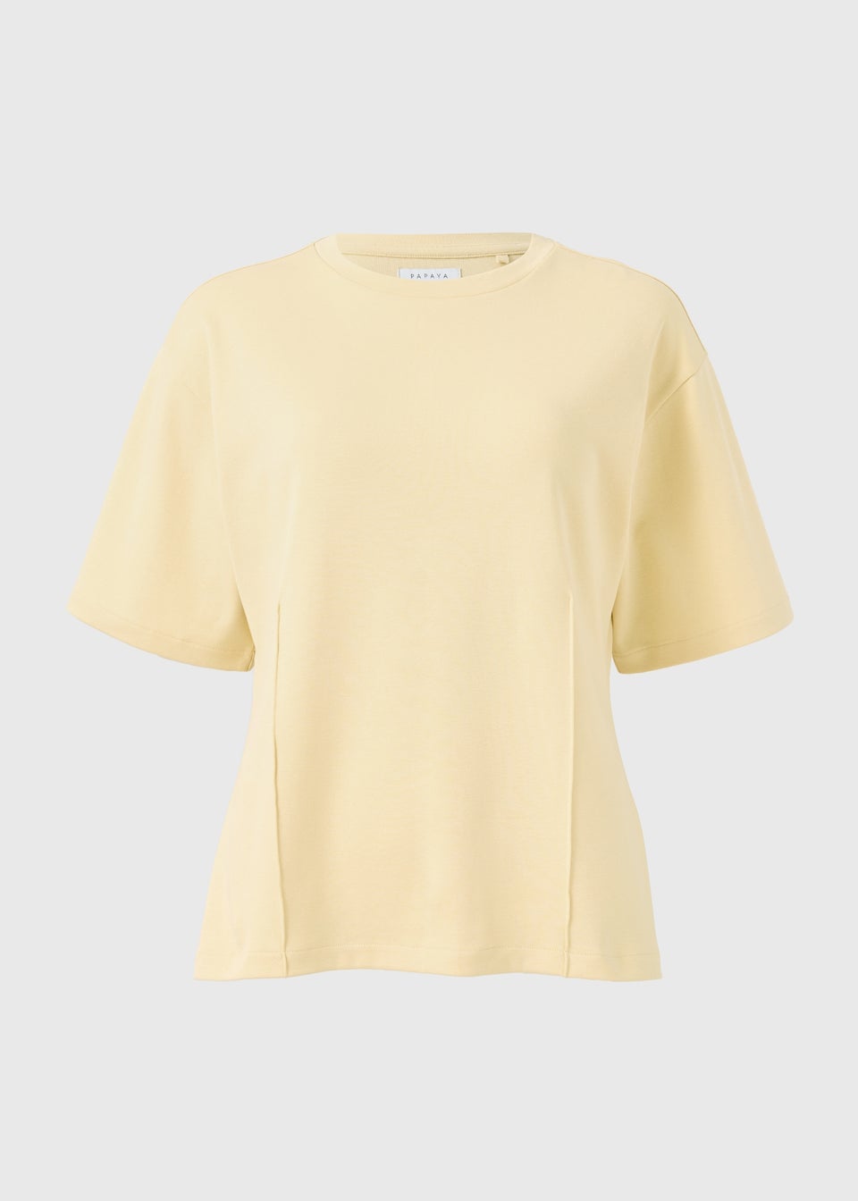 Butter Yellow Seam Detail Top