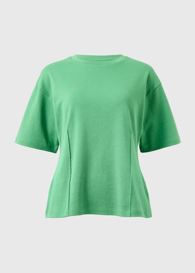 Green Seam Detail Top