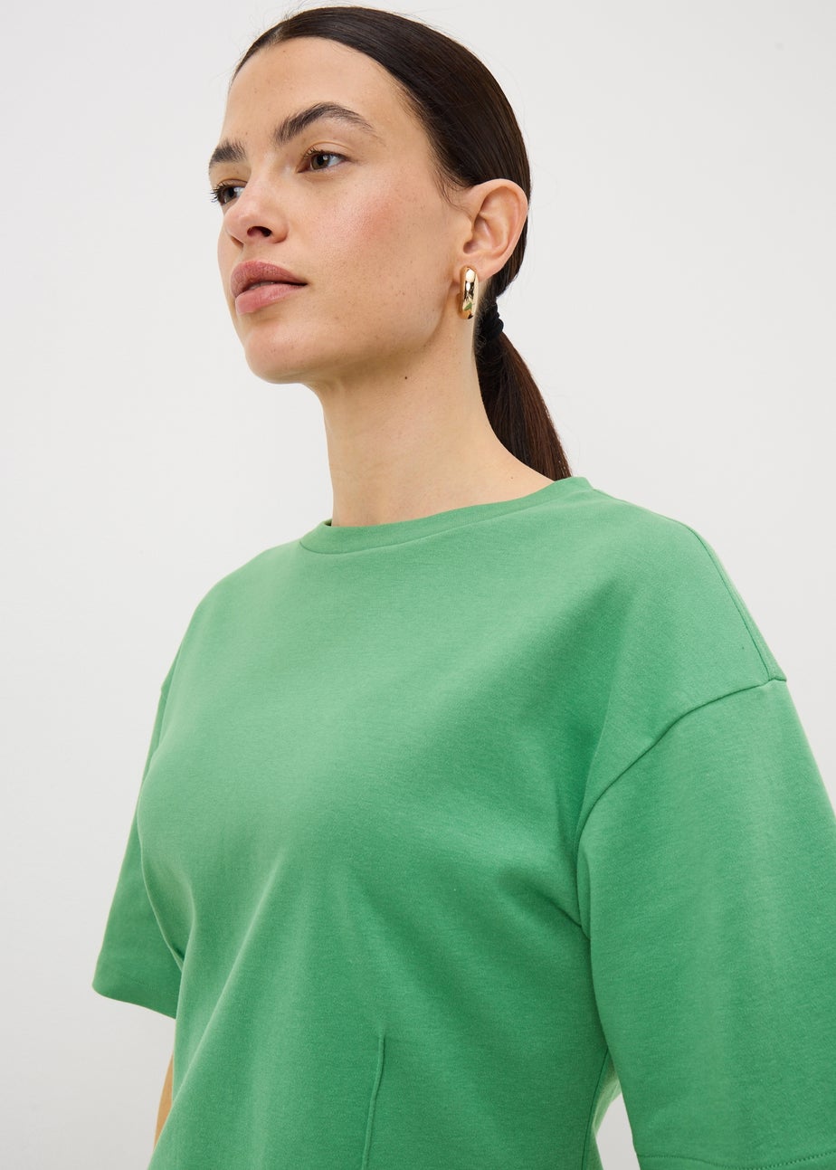 Green Seam Detail Top