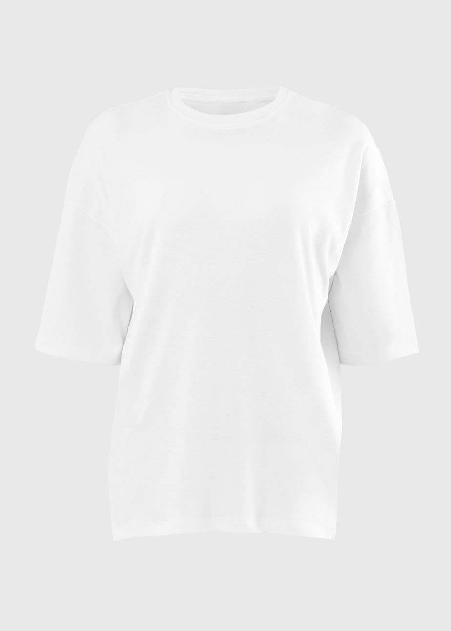 Cream Seam Oversized T-Shirt