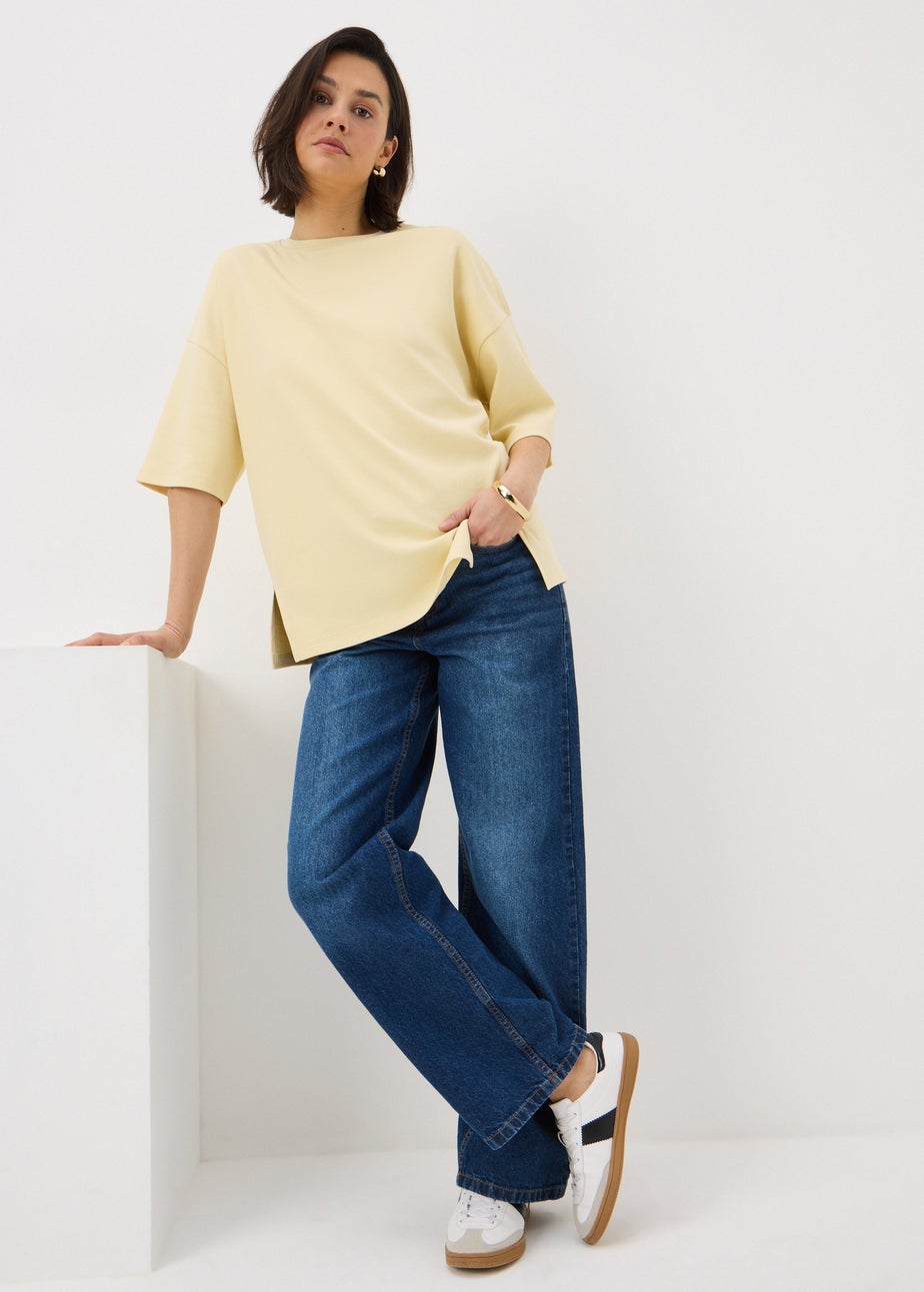 Yellow Seam Oversized T-Shirt