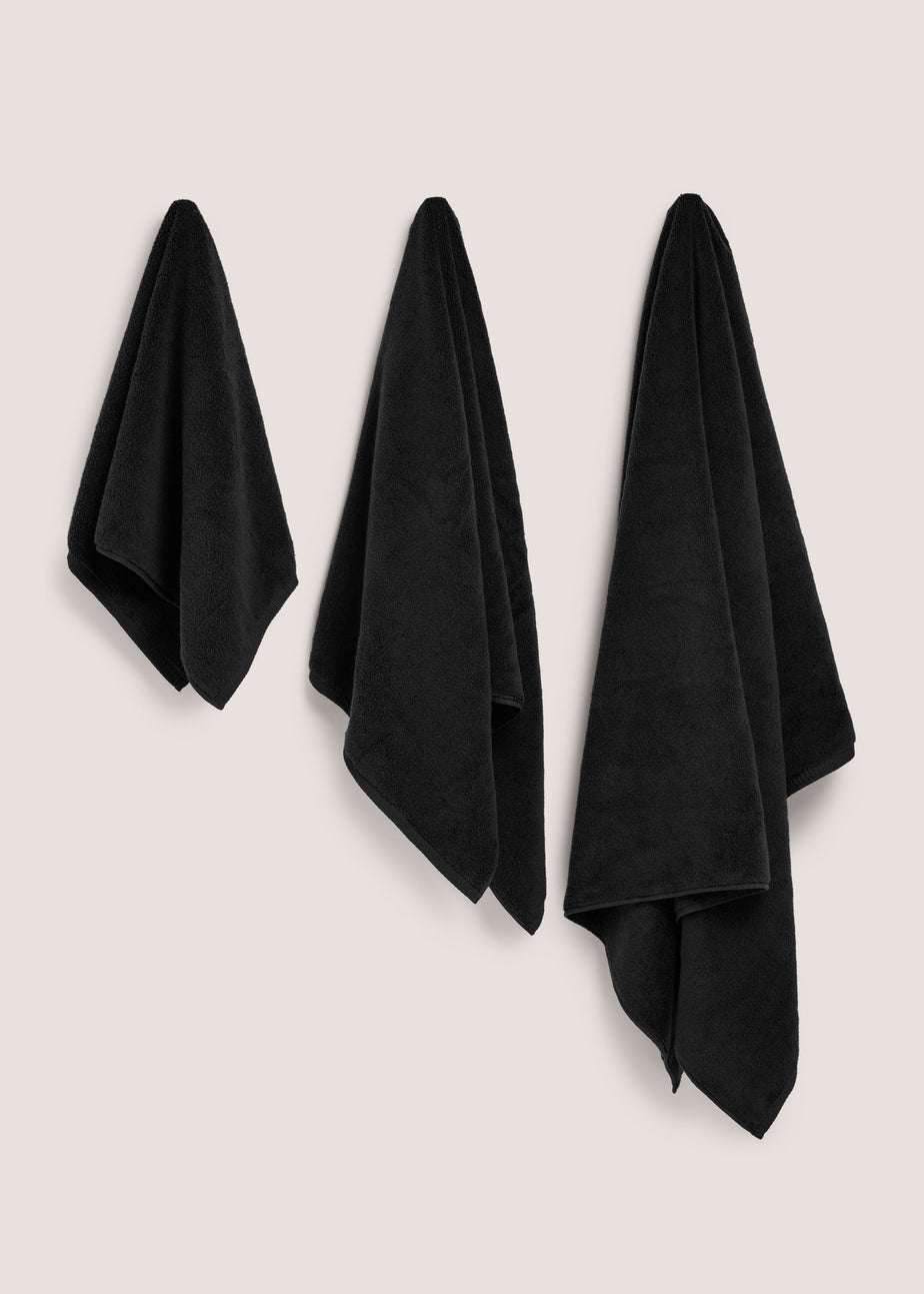 Black Luxury Zero Twist Towel