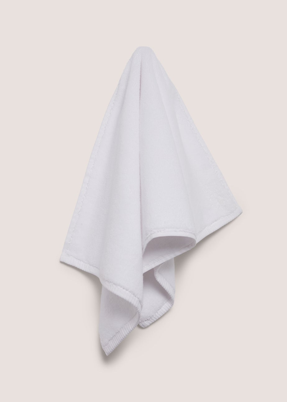 White Zero Twist Hand Towel
