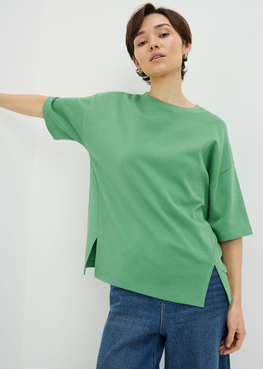 Green Oversized Top
