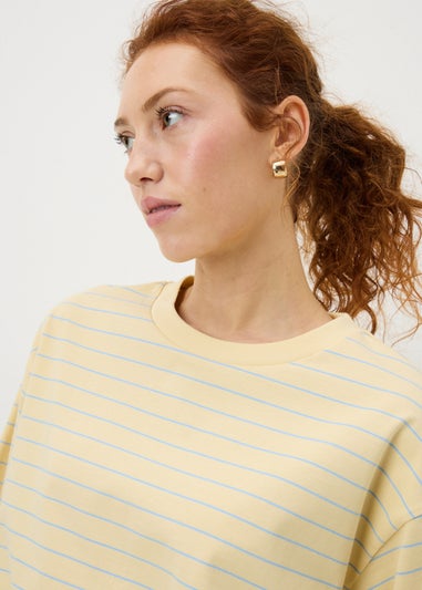 Yellow Stripe Boxy T-Shirt
