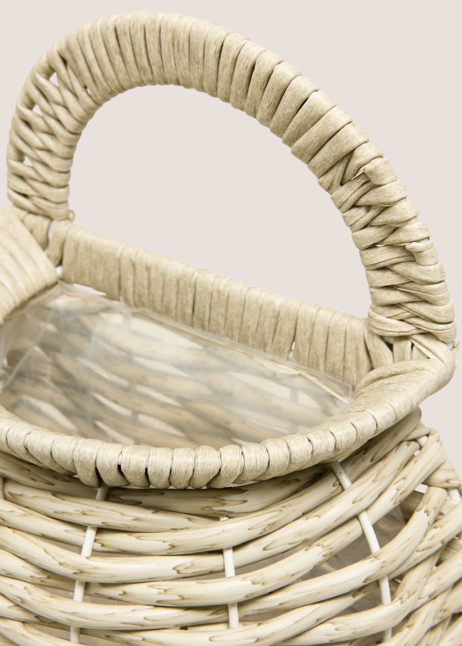 Neutral Woven Wall Planter