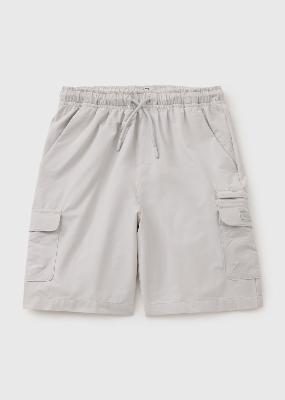 Boys Grey Tech Cargo Shorts (7-15yrs)