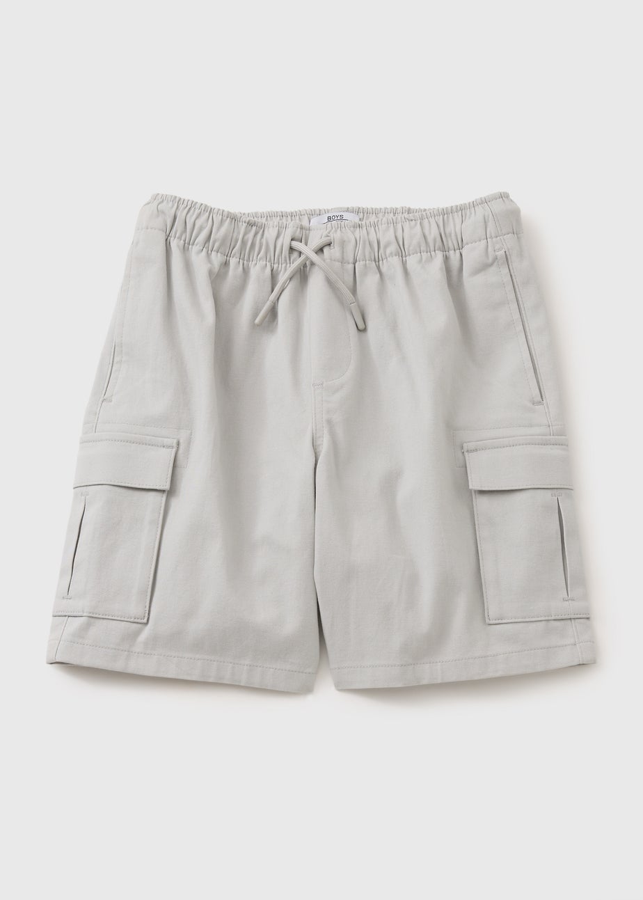 Boys Grey Cargo Shorts (7-15yrs)