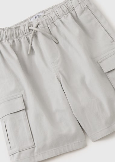 Boys Grey Cargo Shorts (7-15yrs)