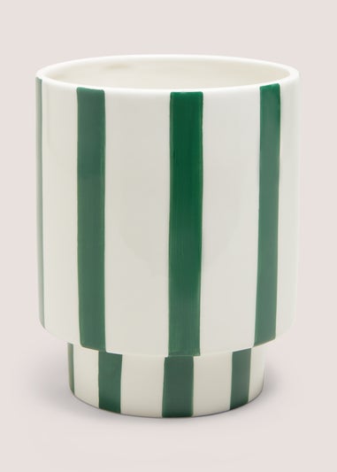 Green Stripe Planter