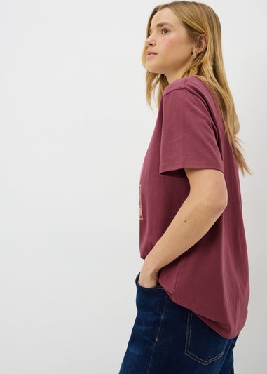 Raspberry Postcard Graphic T-Shirt