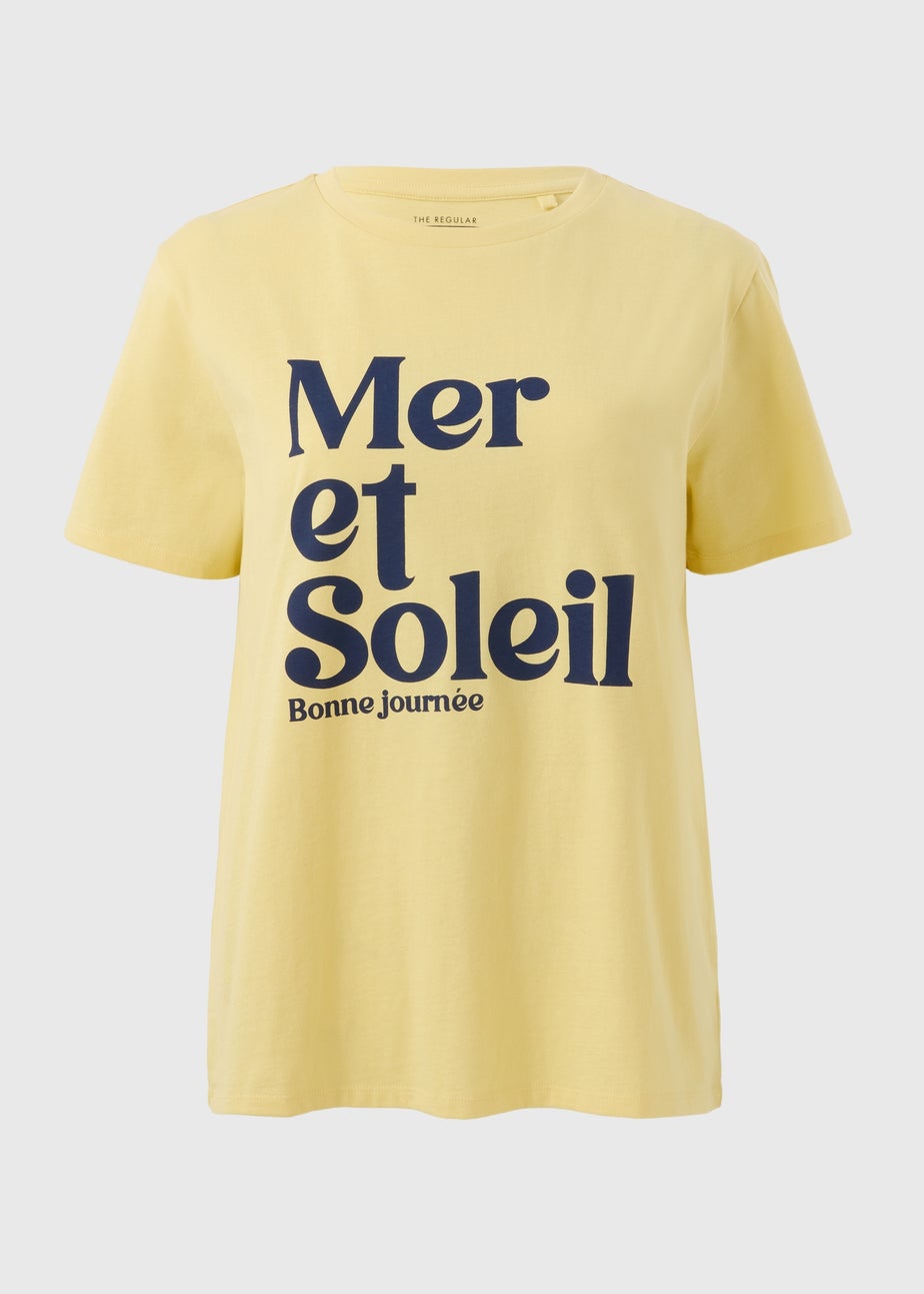 Yellow Mer et Soliel Graphic T-Shirt