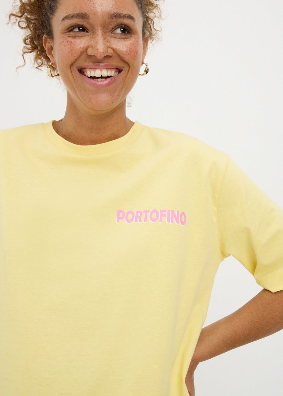 Yellow Portofino Oversized T-Shirt