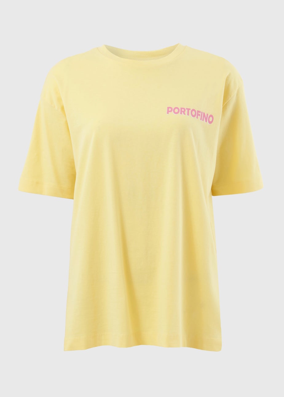 Yellow Portofino Oversized T-Shirt