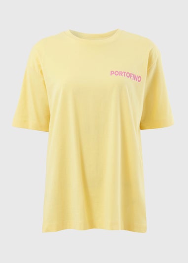 Yellow Portofino Oversized T-Shirt