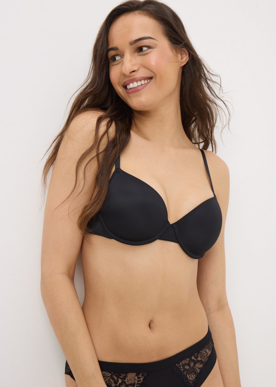 2 Pack Black Smooth T-Shirt Bras