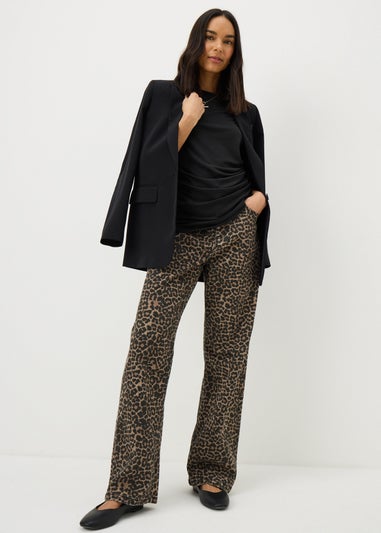 Black Short Sleeve Drape T-Shirt