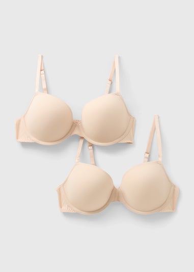 2 Pack Nude Smooth T-Shirt Bras
