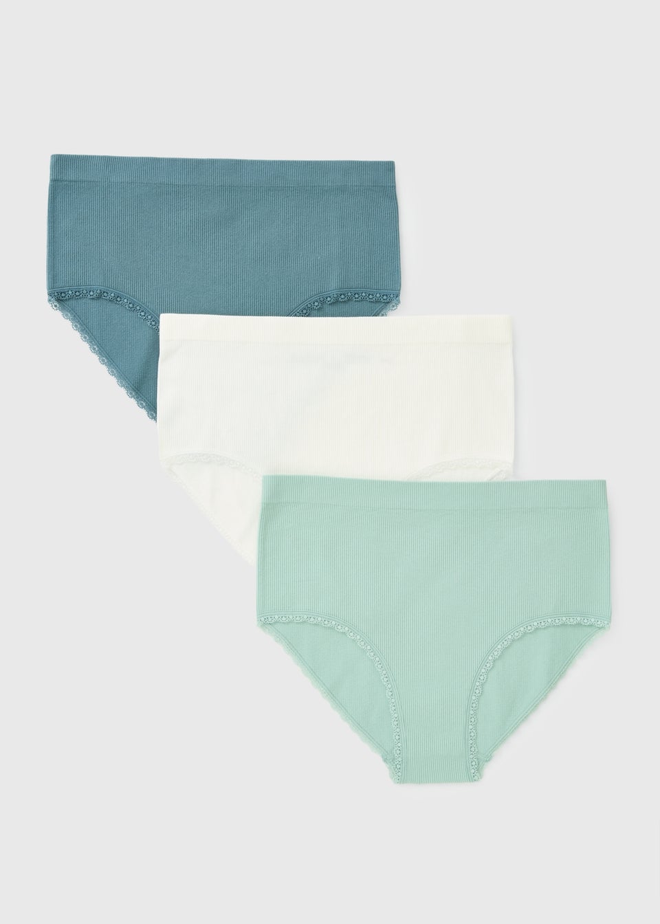 3 Pack Mint Seam Free Full Knickers