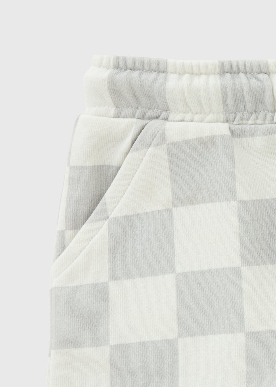 Boys Grey Checkerboard Shorts (1-7yrs)
