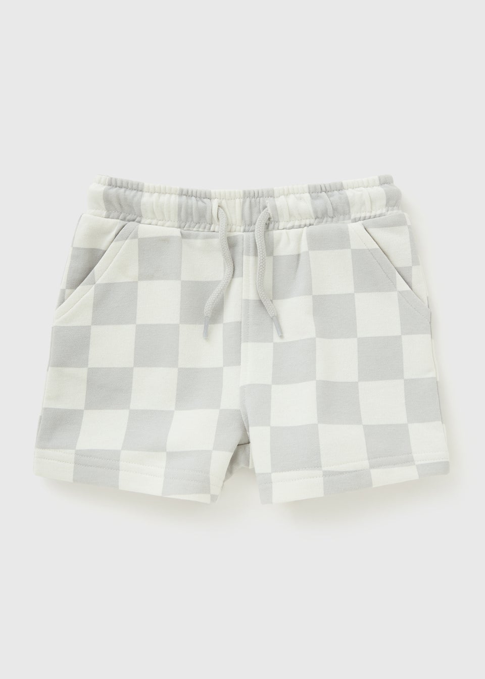 Boys Grey Checkerboard Shorts (1-7yrs)