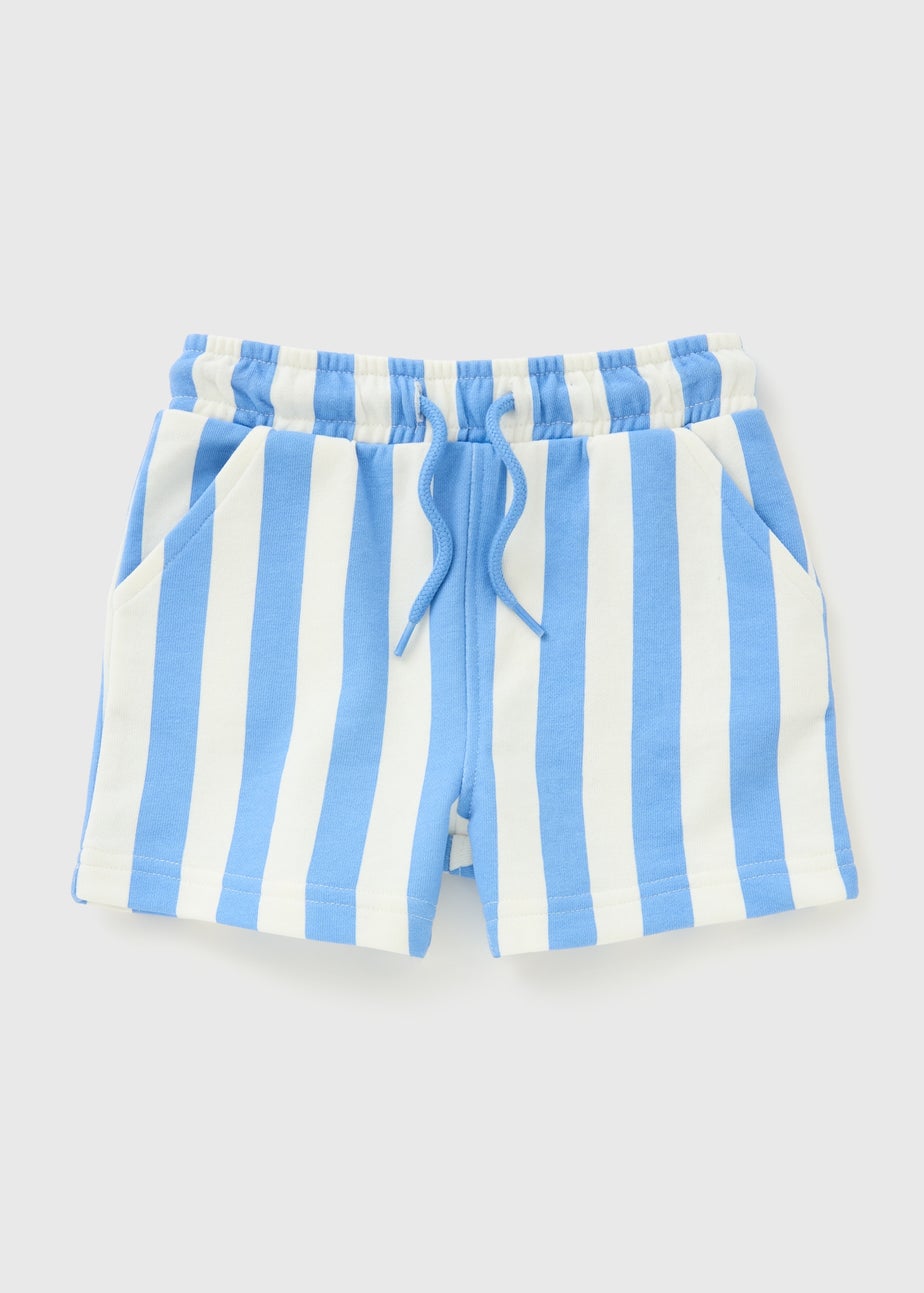 Boys Blue Stripe Shorts (1-7yrs)