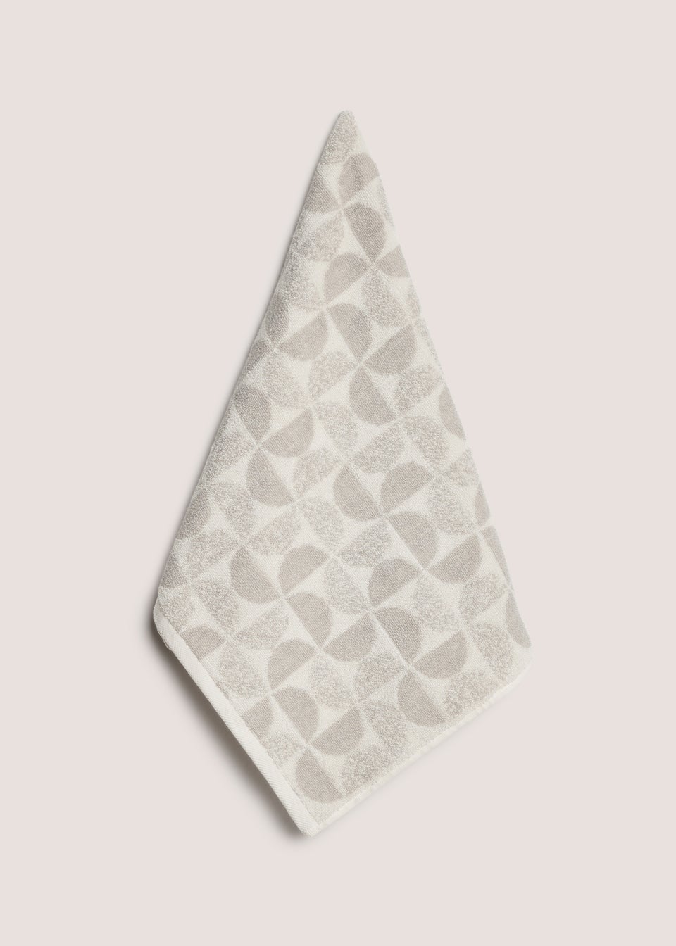 Grey Curve Design Towel