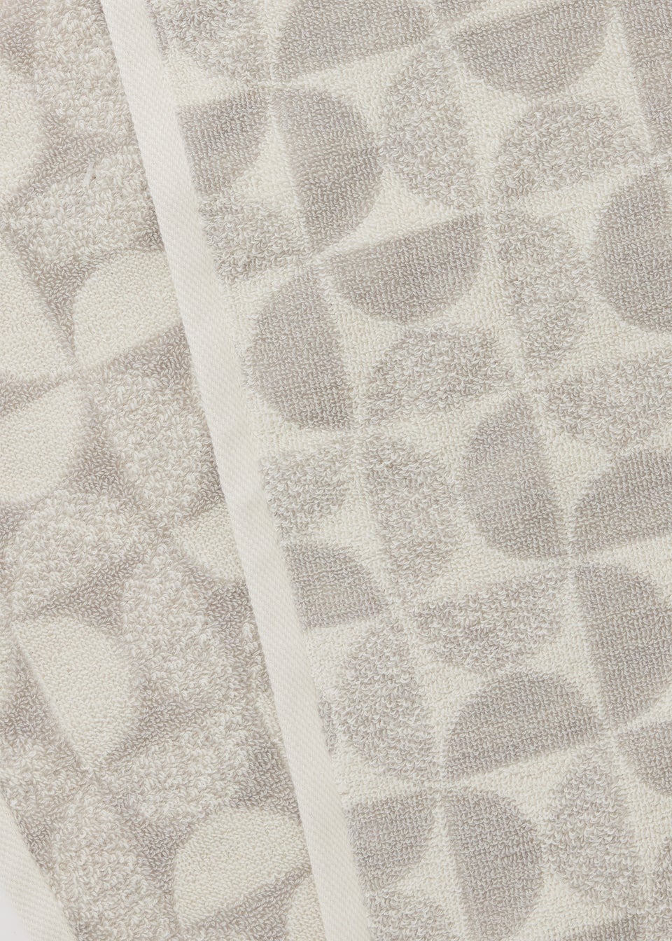 Grey Curve Design Towel