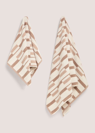 Beige Abstract Towel