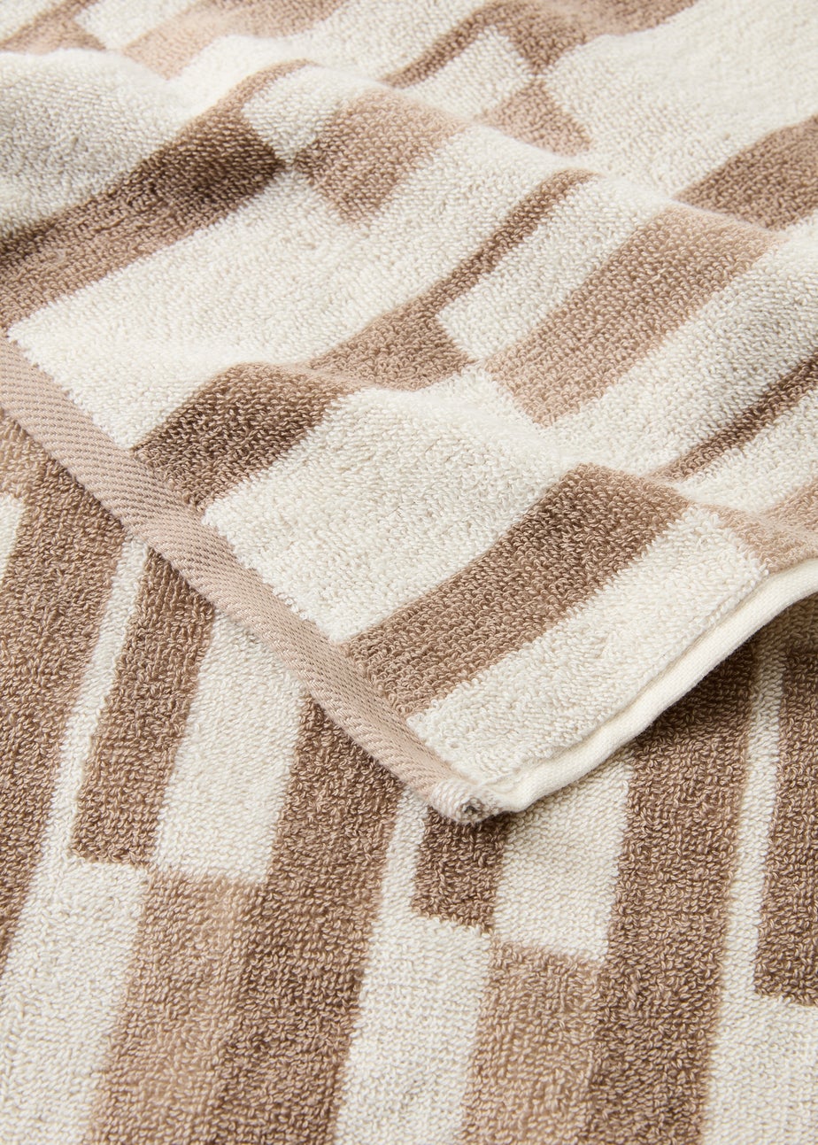 Beige Abstract Towels