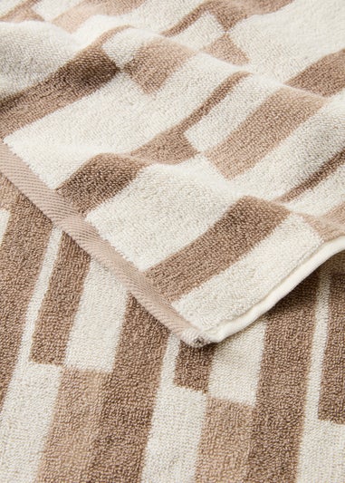 Beige Abstract Towels