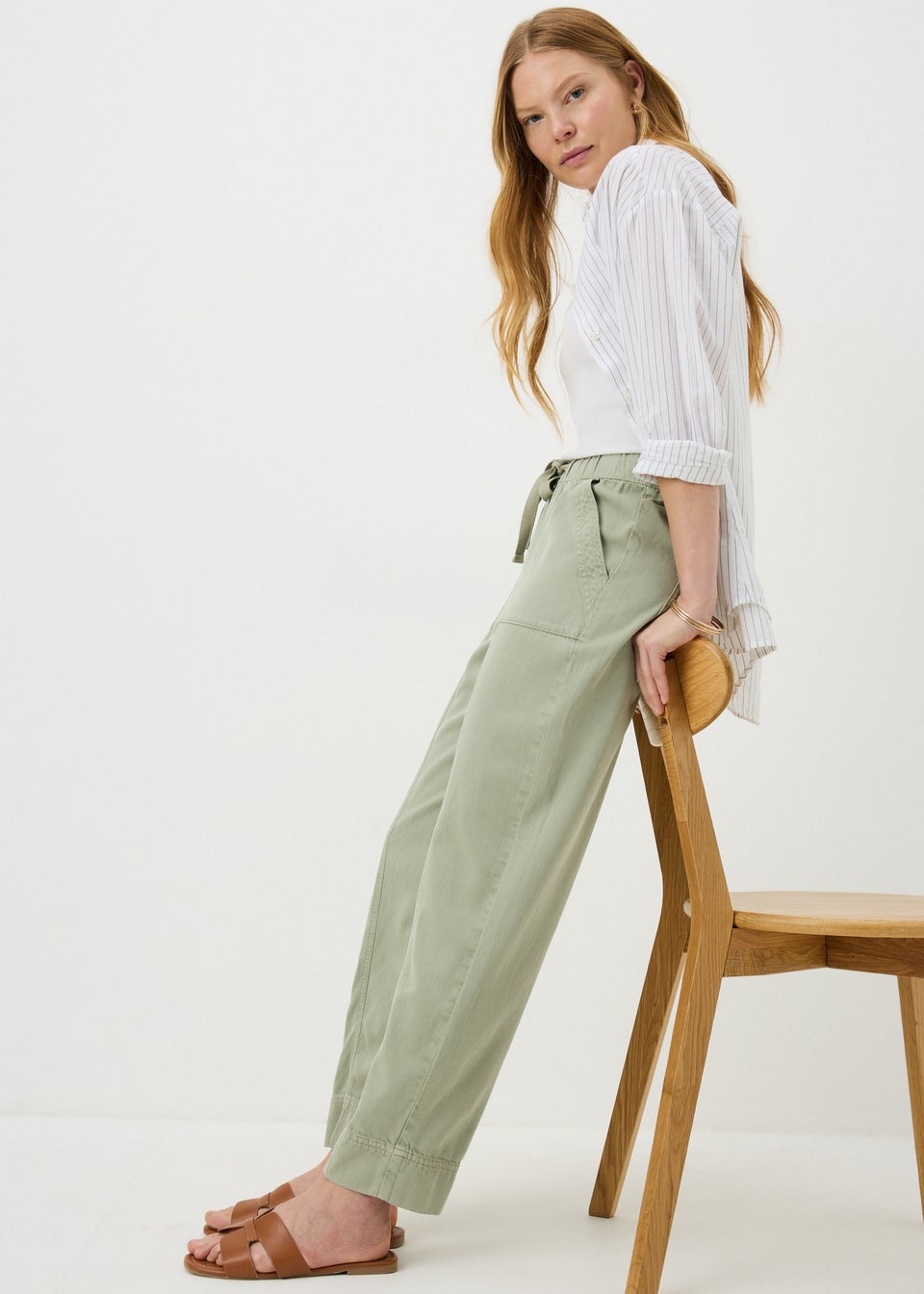 Khaki Utility Jogging Bottoms