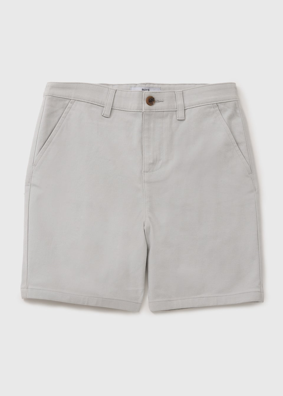 Boys Grey Chino Shorts (7-15yrs)