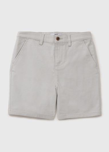 Boys Grey Chino Shorts (7-15yrs)
